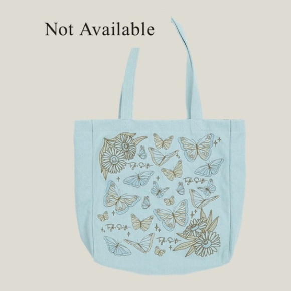NWT Sold Out Debut Butterfly Embroidered Taylor Swift Tote Bag - Picture 6 of 12